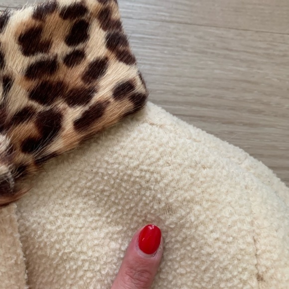 Vintage Midcentury Retro 60s 1960s Mod Cream Leopard Fur Coat - Picture 2 of 8